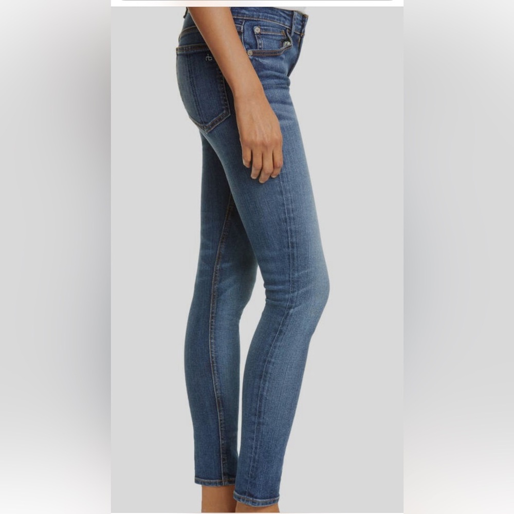 Rag & Bone Cate mid rise skinny Blue Jeans, size 26 - Picture 2 of 9